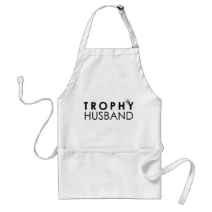 Tablier de mari de trophée pour le papa - blanc
