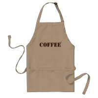 Tablier de marque de café