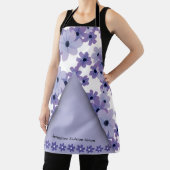Tablier de mode floral printemps pourpre (Insitu)