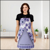 Tablier de mode florale au printemps violet