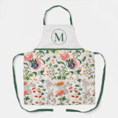 Tablier de monogramme floral florissant (Recto)