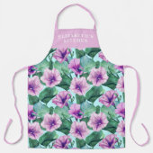 Tablier de motifs floraux rétro glorieux du matin  (Recto)