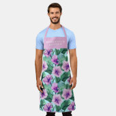 Tablier de motifs floraux rétro glorieux du matin  (Porté)