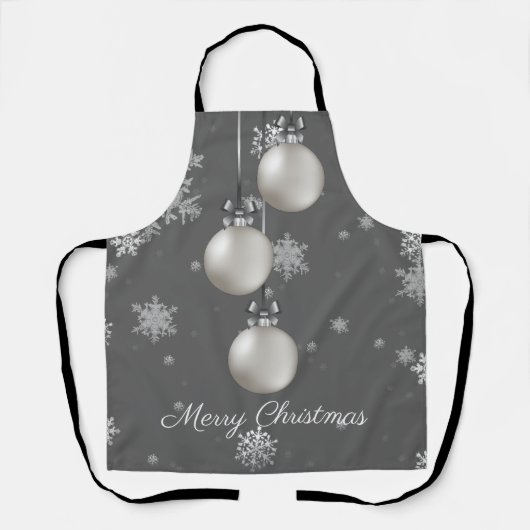 Tablier de Noël Argent (Recto)