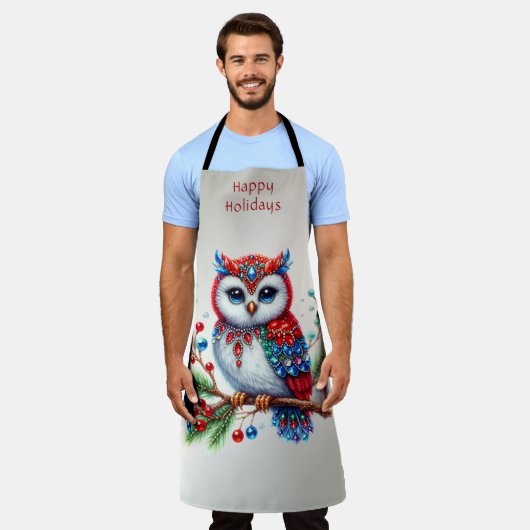 Tablier de Noël coloré (Porté)