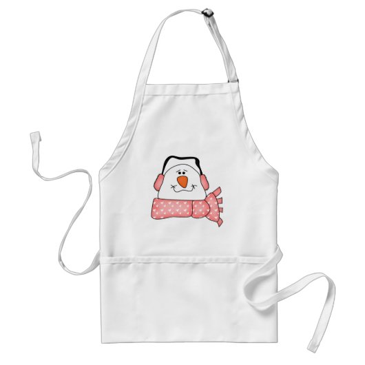 Tablier de Noël de bonhomme de neige (Devant)
