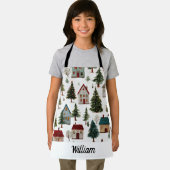 Tablier de Noël fantaisiste – Nom de l'enfant (Insitu)
