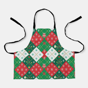 Tablier de Noël « Festive Argyle Cheer »