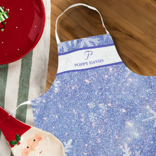 Tablier de Noël Flocon de neige personnalisé