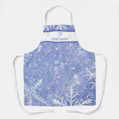 Tablier de Noël Flocon de neige personnalisé (Recto)