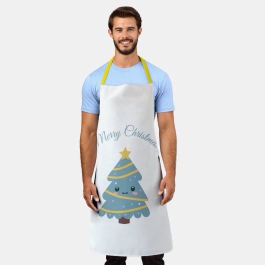 Tablier de Noël mignon (Porté)