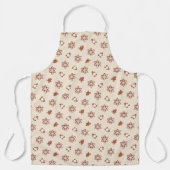 Tablier de Noël motif gâteau de gingembre (Recto)