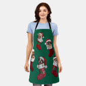 Tablier de Noël Petit Chien (Porté)