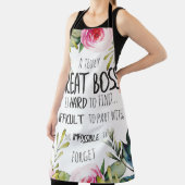 tablier de Noël pour l'appréciation du patron merc (Insitu)