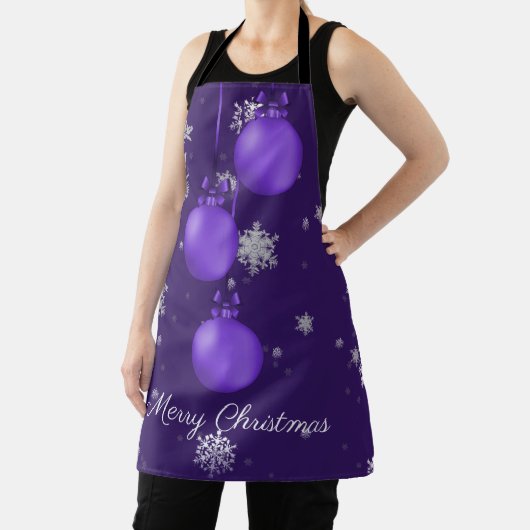 Tablier de Noël pourpre (Insitu)