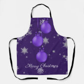 Tablier de Noël pourpre (Recto)