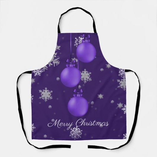 Tablier de Noël pourpre (Recto)