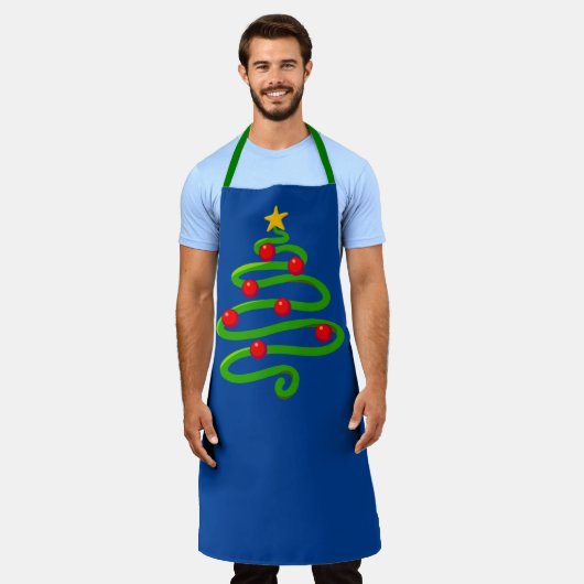 Tablier de Noël stylisé (Porté)