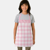 Tablier de nom de script en vichy rose moderne (Insitu)