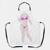 Tablier De Peinture De Fille Bikini Freckled (Recto)