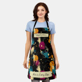 Tablier de peinture en gras avec nom personnalisé (Porté)