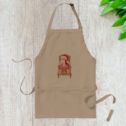 Tablier de Père Noël se détendant