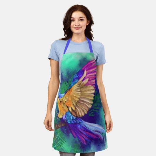 Tablier de perroquet coloré (Porté)