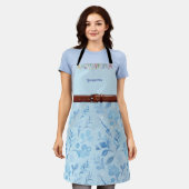 Tablier de printemps bleu clair élégant (Porté)