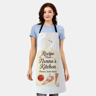 Tablier de recette de la cuisine de Nonna | Grand-