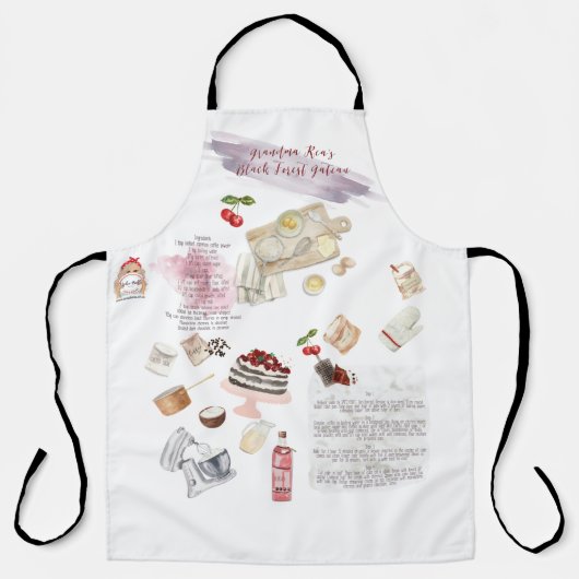 Tablier de recette personnalisé (Recto)