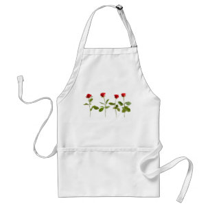 Tablier de roses rouges
