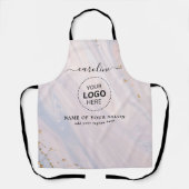 Tablier de salon de coiffure Nom et Logo (Recto)