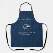 Tablier de salon de coiffure Nom et Logo (Recto)