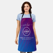 Tablier de salon moderne tendance avec logo (Porté)