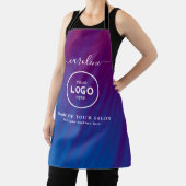 Tablier de salon moderne tendance avec logo (Insitu)