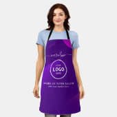 Tablier de salon moderne tendance avec logo (Porté)