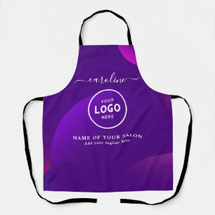 Tablier de salon moderne tendance avec logo