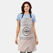 Tablier de salon moderne tendance avec logo (Porté)