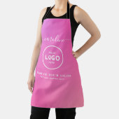 Tablier de salon moderne tendance avec logo (Insitu)