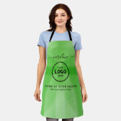 Tablier de salon moderne tendance avec logo (Porté)