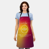 Tablier de salon moderne tendance avec logo (Porté)