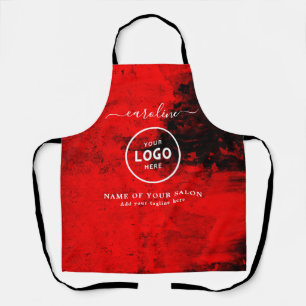 Tablier de salon moderne tendance avec logo