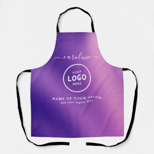 Tablier de salon moderne tendance avec logo