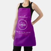 Tablier de salon moderne tendance avec logo (Insitu)