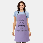 Tablier de salon moderne tendance avec logo (Porté)