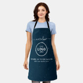 Tablier de salon moderne tendance avec logo (Porté)