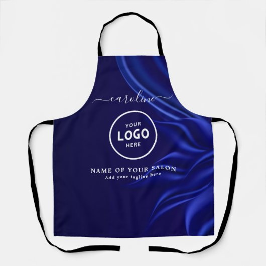 Tablier de salon moderne tendance avec logo (Recto)