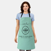 Tablier de salon moderne tendance avec logo (Porté)