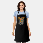 Tablier de service de bar de fille de bar heureux (Porté)