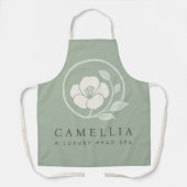 Tablier de Spa pour Employé avec Logo de Fleur de (Recto)